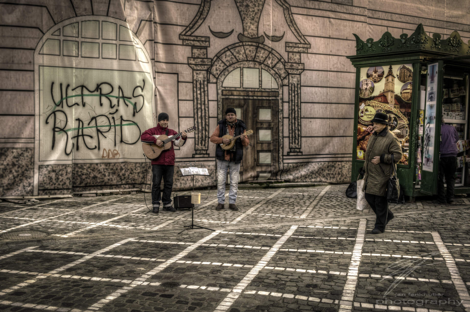 Street Music Street musicians in Brasov, Romania.