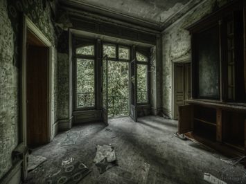 Let there be Light - a room in the abandoned Château Lumiere, a villa / manision in Alsace, France